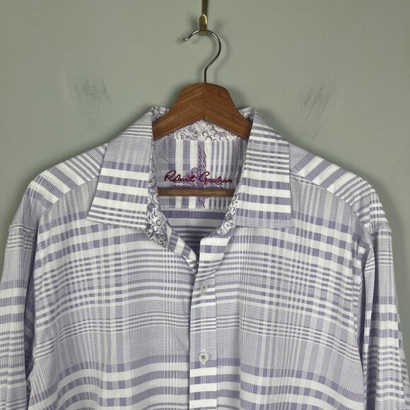 Robert Graham Button Up Long Sleeve Flip Cuff Shirts Lot of 2 Mens Sz. XL - Picture 3 of 9